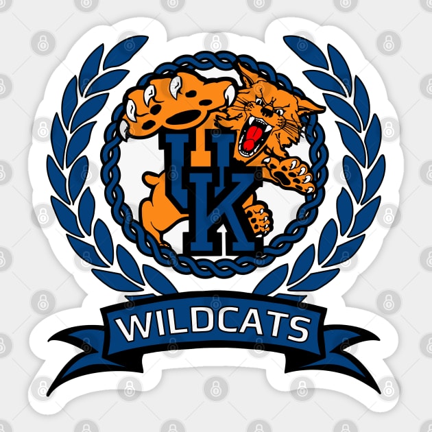 Wildcats 90s Style Sticker by Colonel JD McShiteBurger